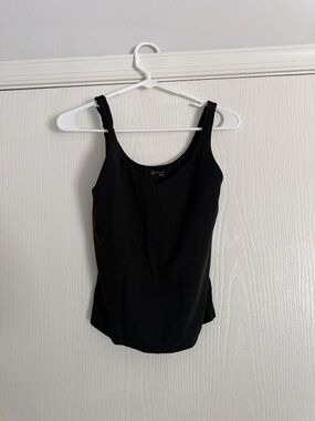 aerie Black Scoop Neck Tank Top